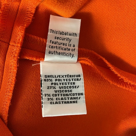 Diane Von Furstenberg Carrie Sheath Dress Size 12 Orange Sleeveless - Picture 7 of 10